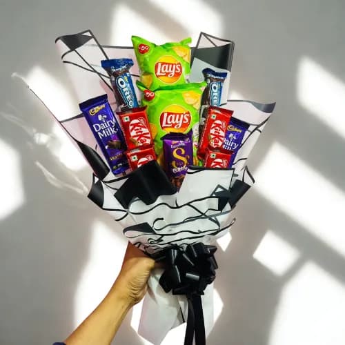 Choco & Snack Delight Bouquet