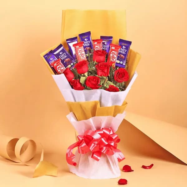 Dairy Milk & KitKat Gift for Romantic Occasions