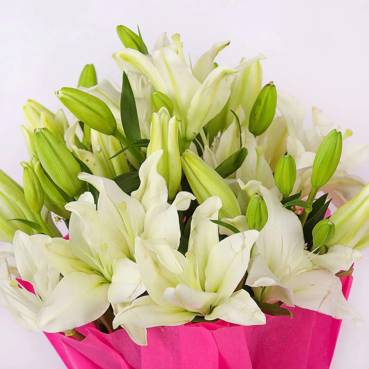 Graceful White Lily Bouquet