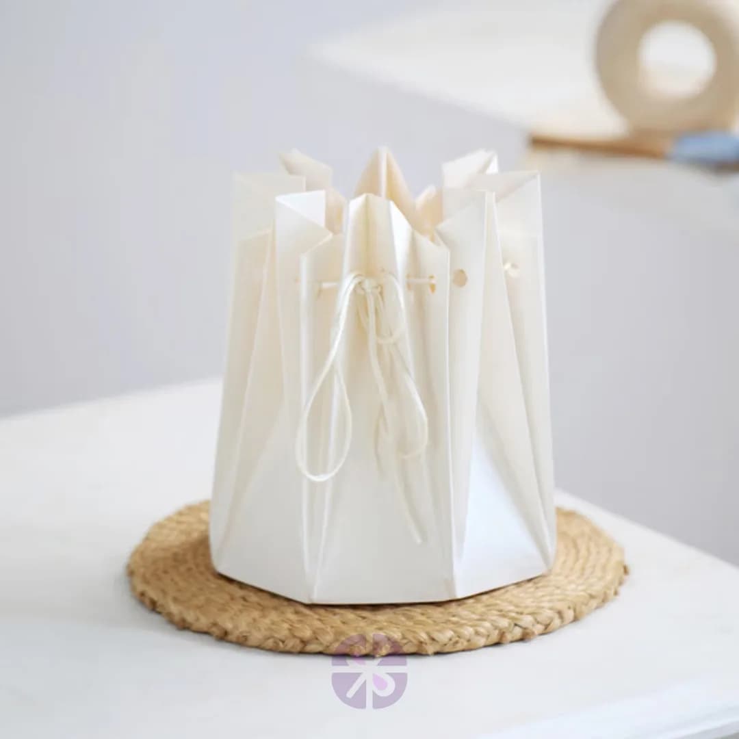 Blue Gypsy Cloud in Chinese White Drawstring Gift Bag