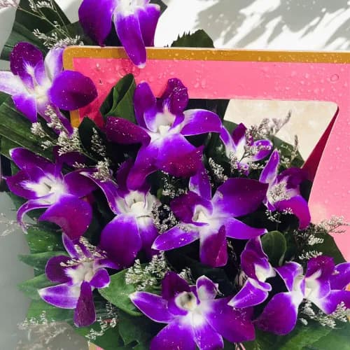 Royal Charm Orchid Bag Bouquet