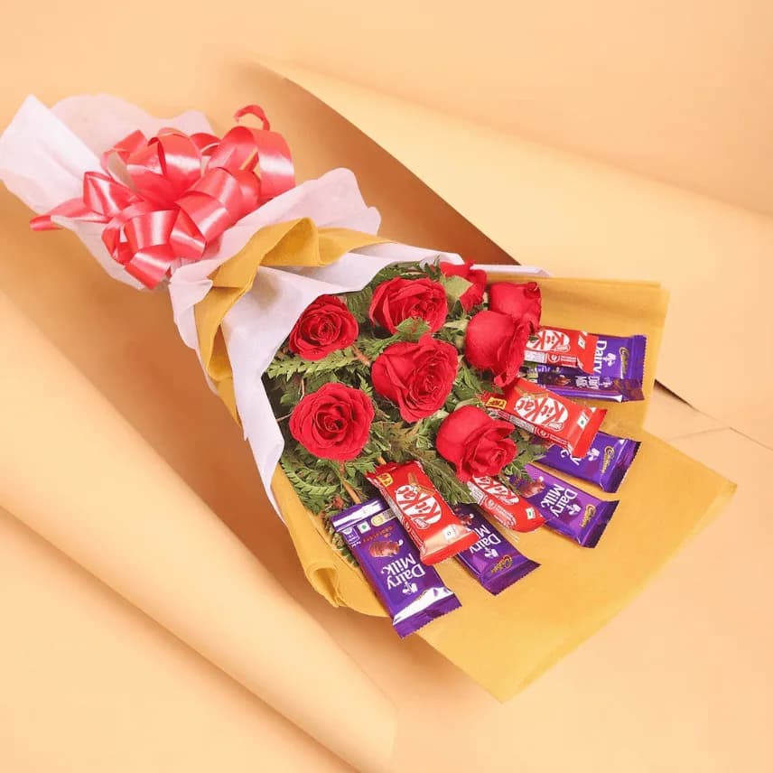 Dairy Milk & KitKat Gift for Romantic Occasions