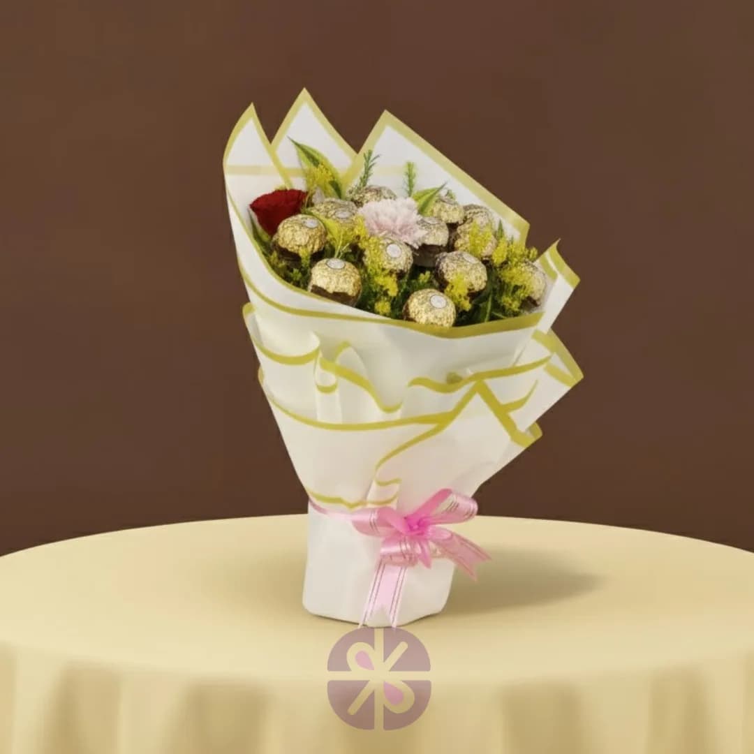 Premium Ferrero Rocher Chocolate Delight Bouquet