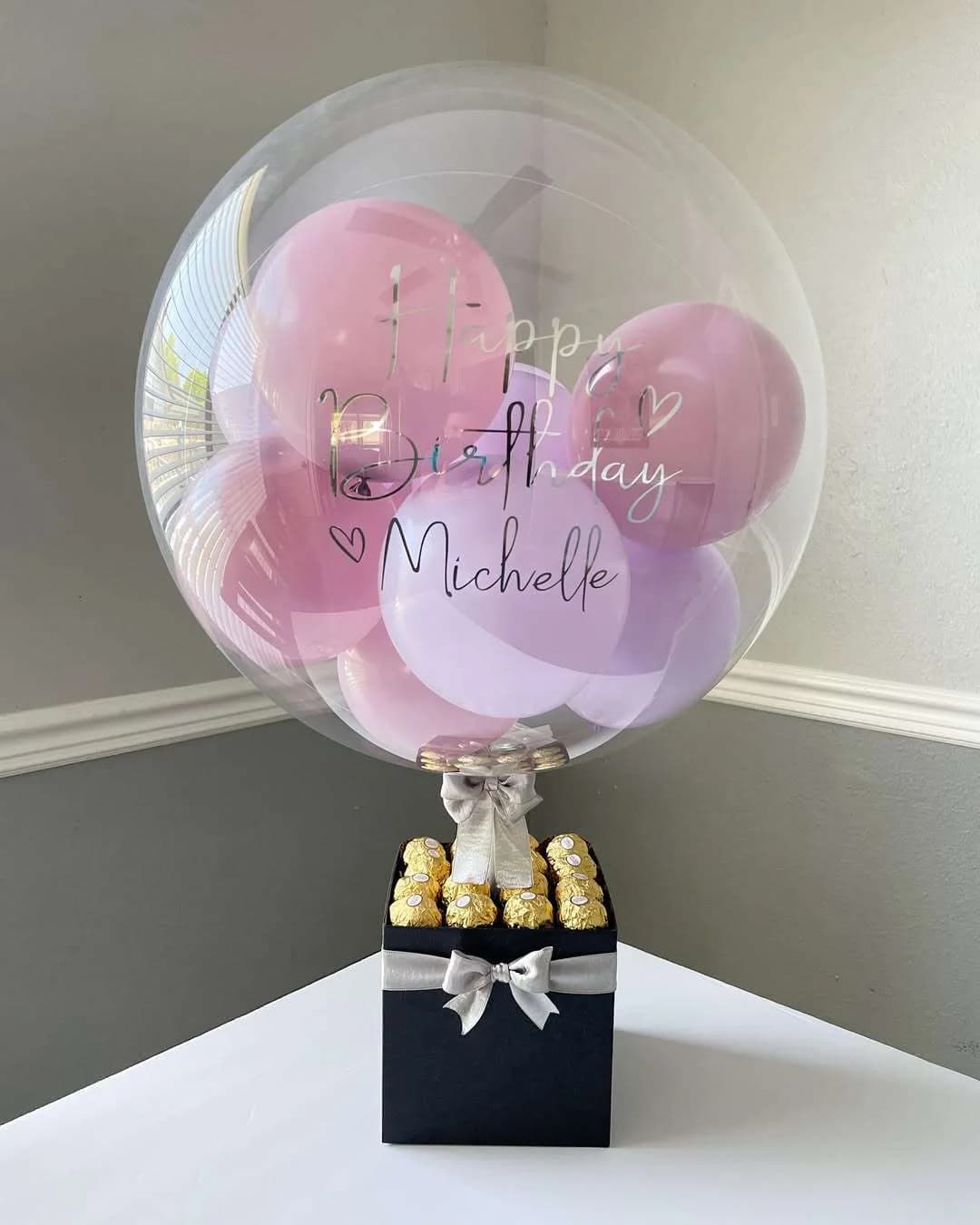 Personalized Birthday Balloon Gift Box