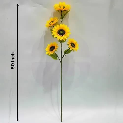 The Endless Sunshine Multi-Head Artificial Sunflower Stem