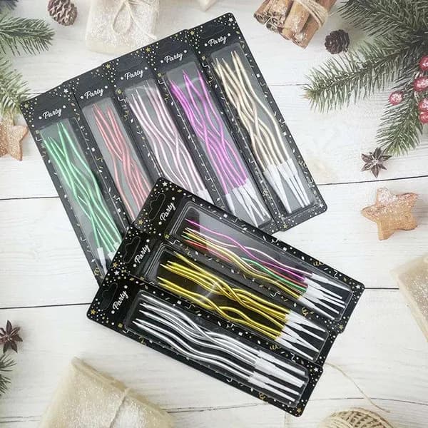 Sparkle Wavy Birthday Candles