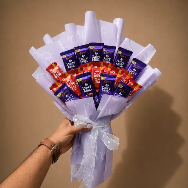 10 KitKat, Dairy Milk Chocolate Bouquet