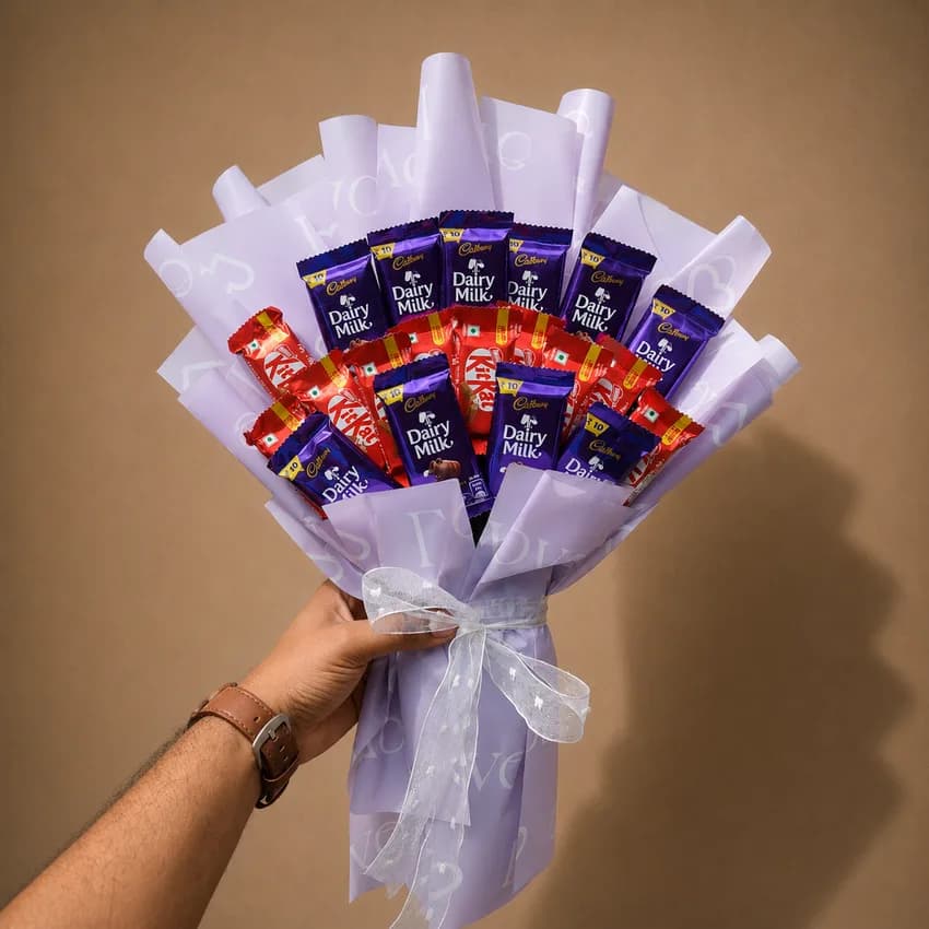 10 KitKat, Dairy Milk Chocolate Bouquet