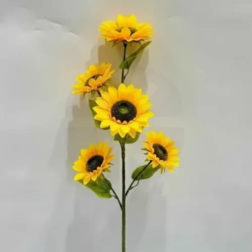 The Endless Sunshine Multi-Head Artificial Sunflower Stem